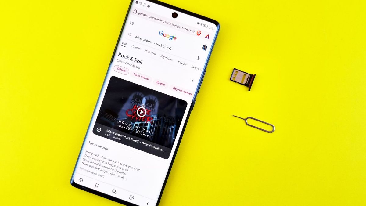 Google search results shown on a smartphone