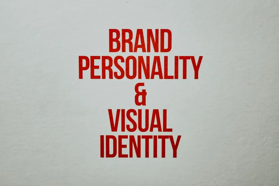 Brand style guide showing typography and colour swatches