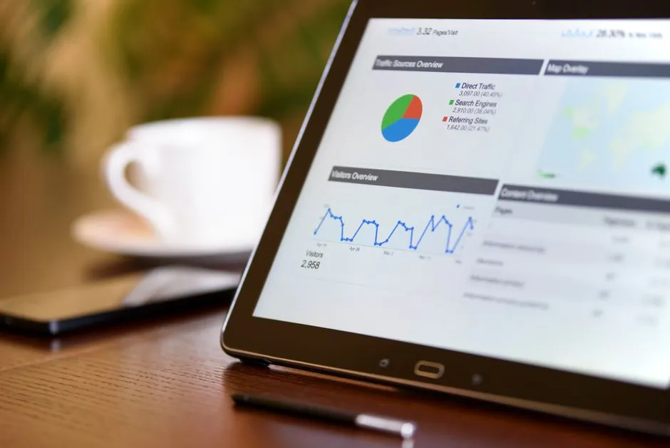 Digital marketing analytics dashboard tracking video campaign performance