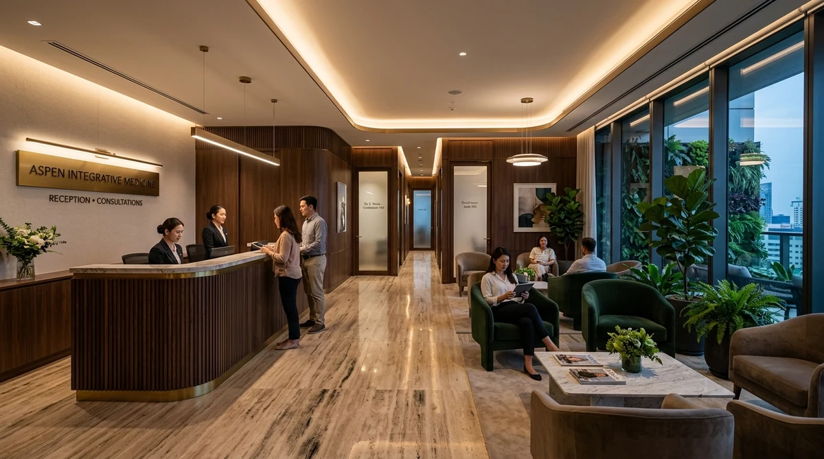 Client work: Lotus Polyclinic reception area